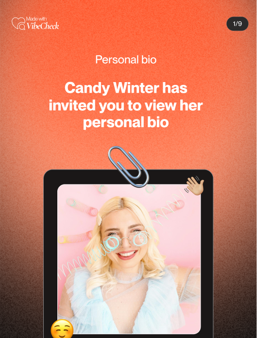 VibeCheck personal bio