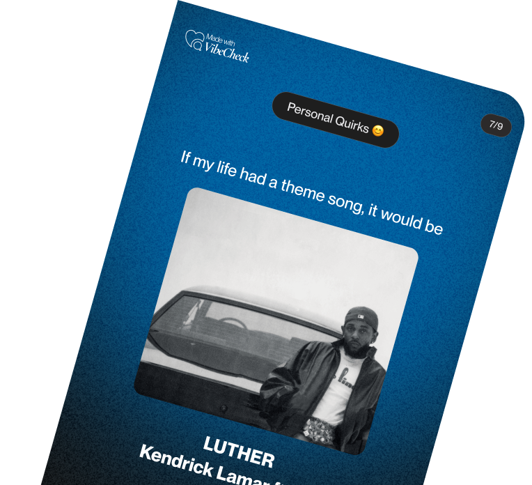 VibeCheck personal quirks